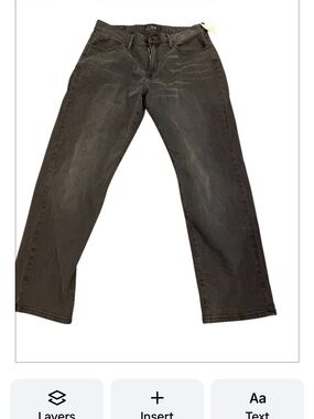 Lucky brand 221 original straight Men's Black Straight-Leg Jeans